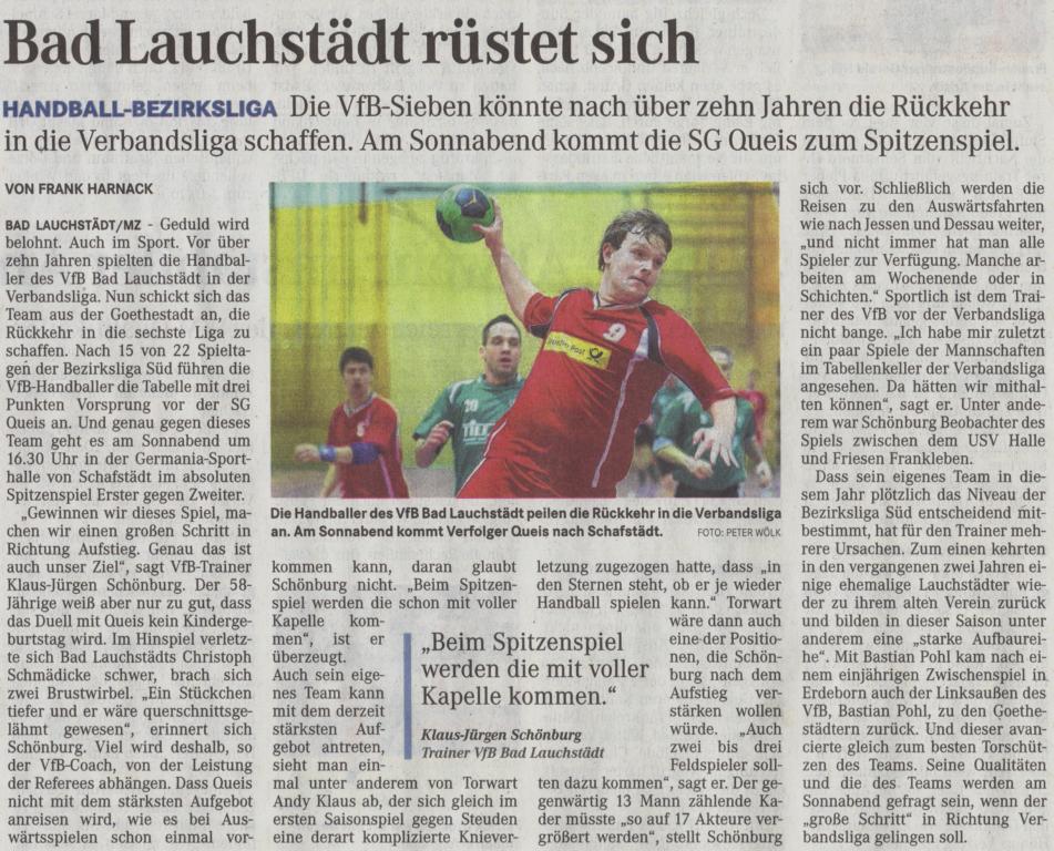 Richtigstellung zum Artikel der Mitteldeutschen Zeitung vom 06.03.2014
